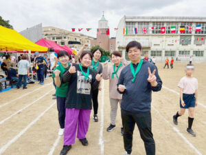 神宮前地区町会総合大運動会に参加いたしました