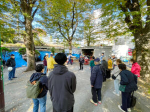 神宮前地区町会防災訓練に参加いたしました